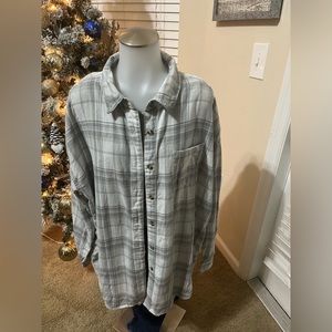 Plaid oversized shirt